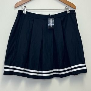 NWT Hot Topic Black Pleated Tennis Skirt Junior XL